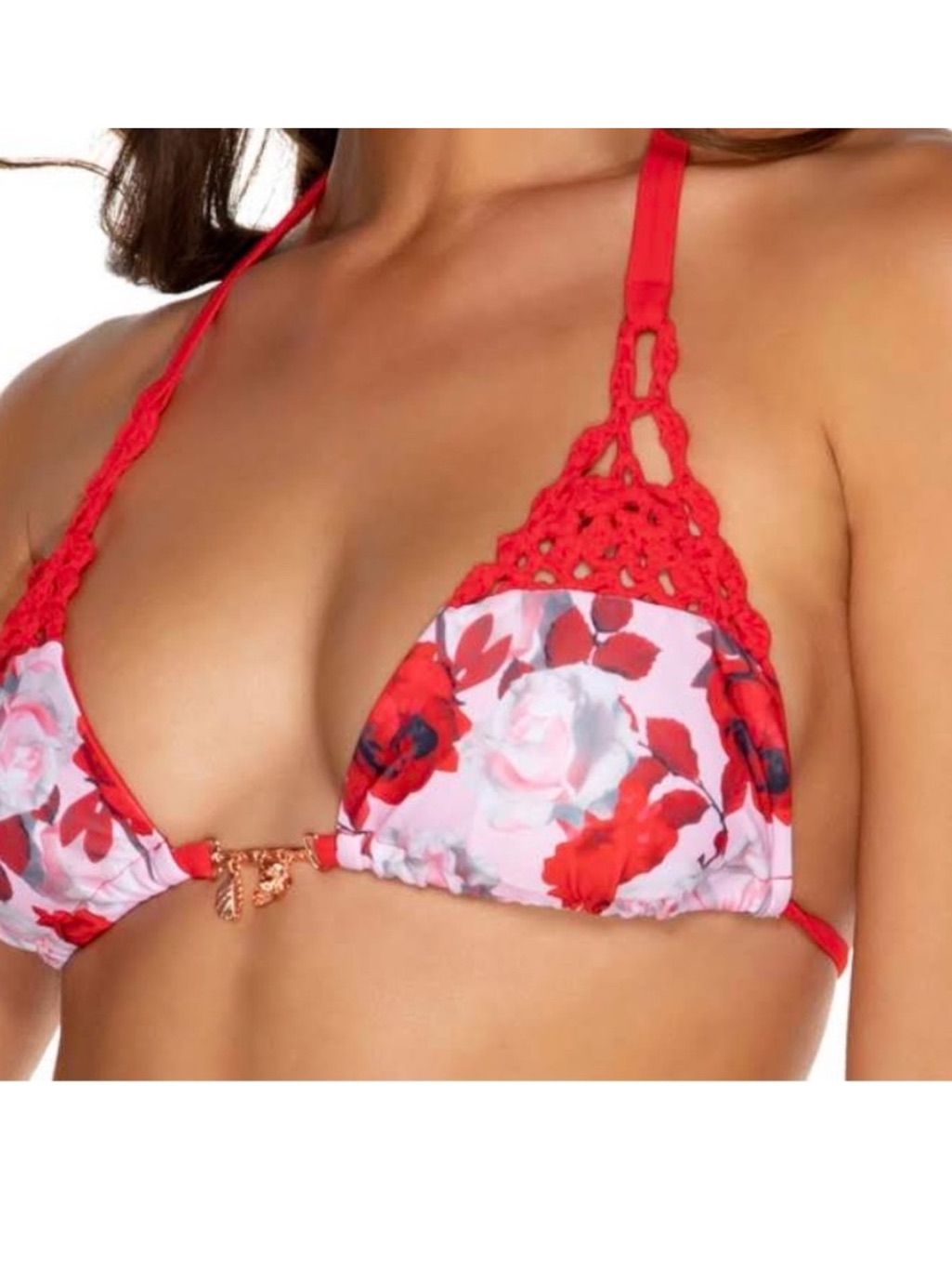 Bahimi Floral Crochet Bikini Top — image 5 of 5